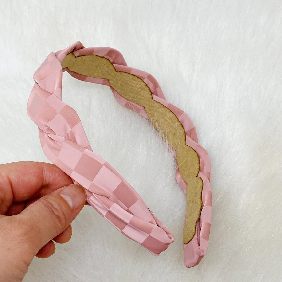 Muted Checkerboard Headband