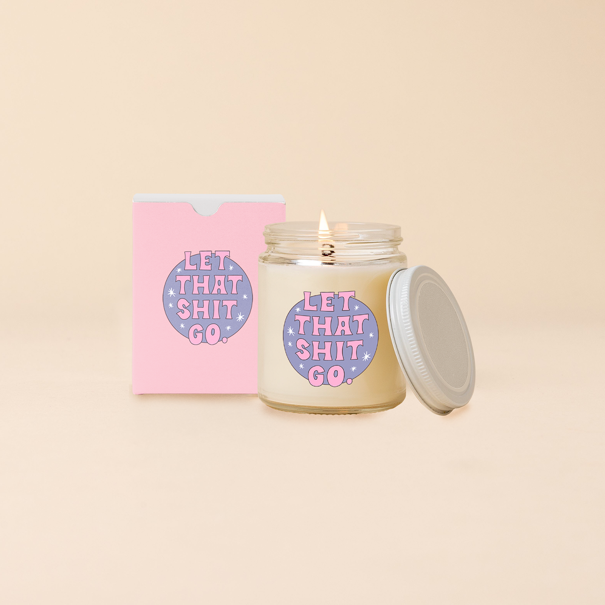 Candle Jar w/Lid - Toot Sayings