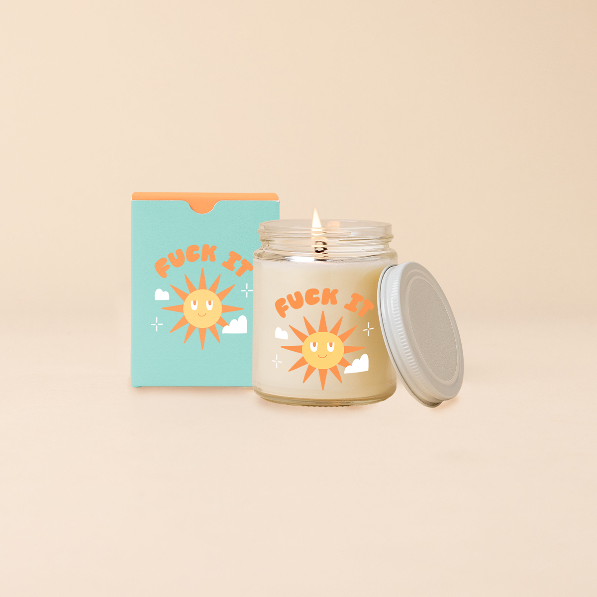 Candle Jar w/Lid - Toot Sayings