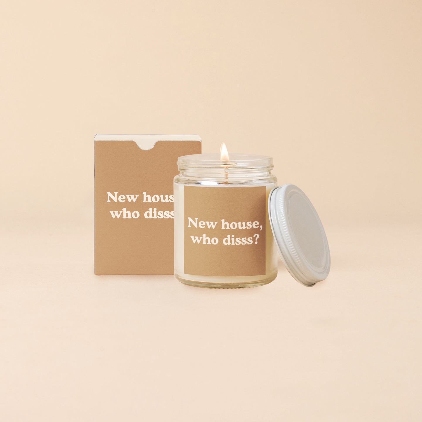 Candle Jar w/Lid - Yippie Affirmations