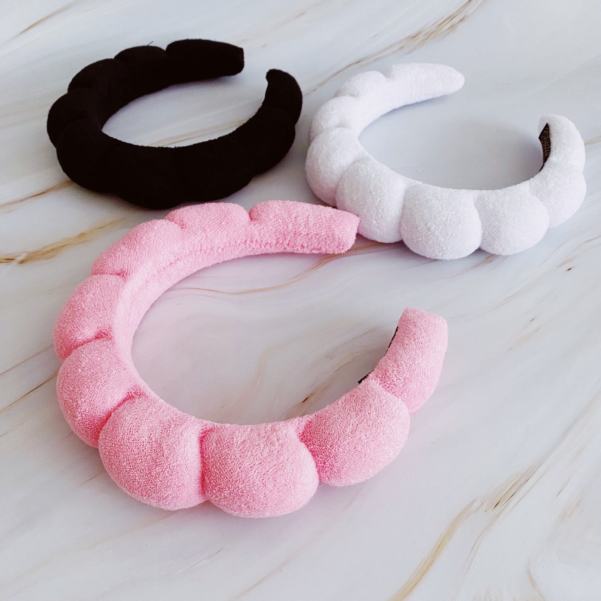 Terry Puffy Soft Headband set of three