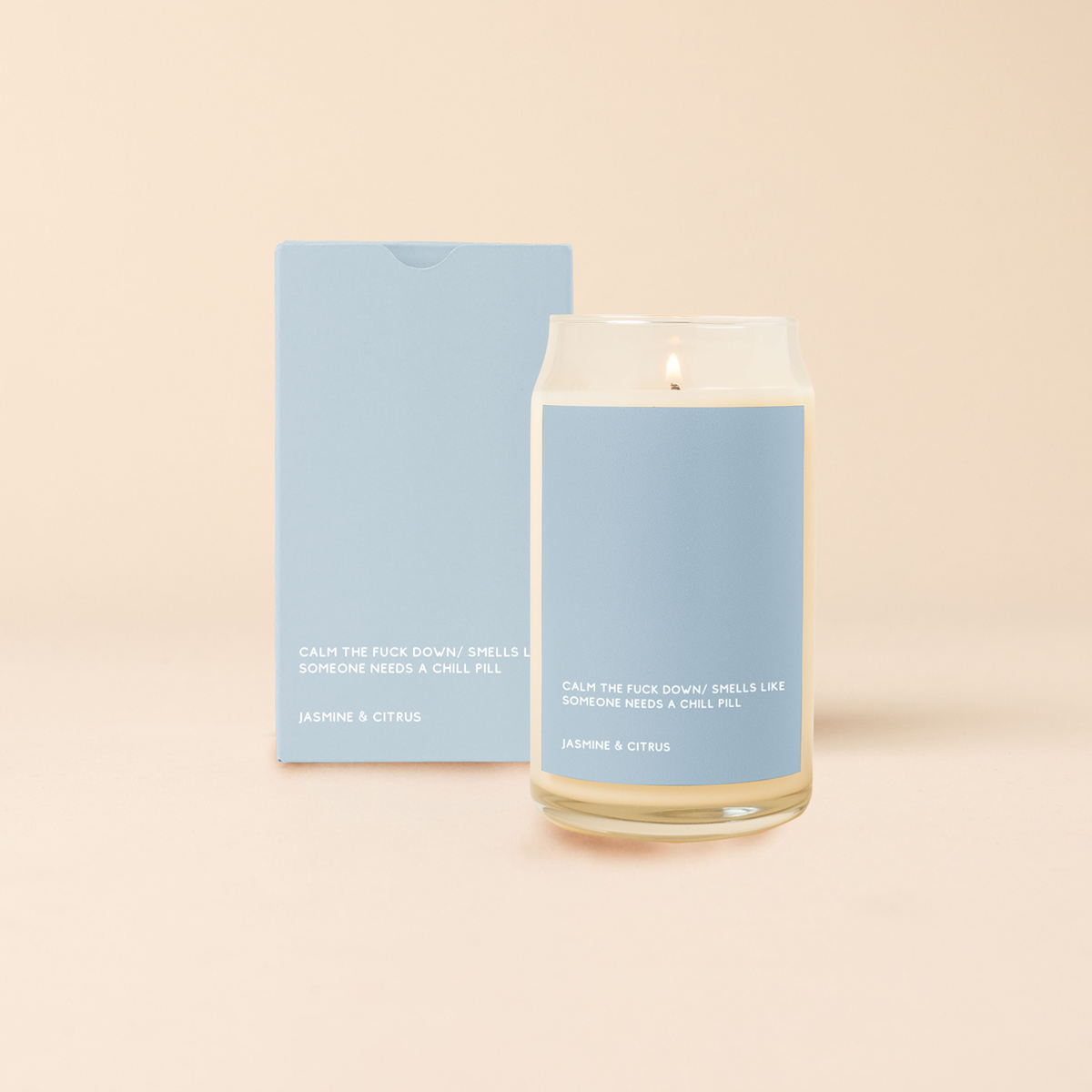 Candle Can Glass - Good Vibes Only