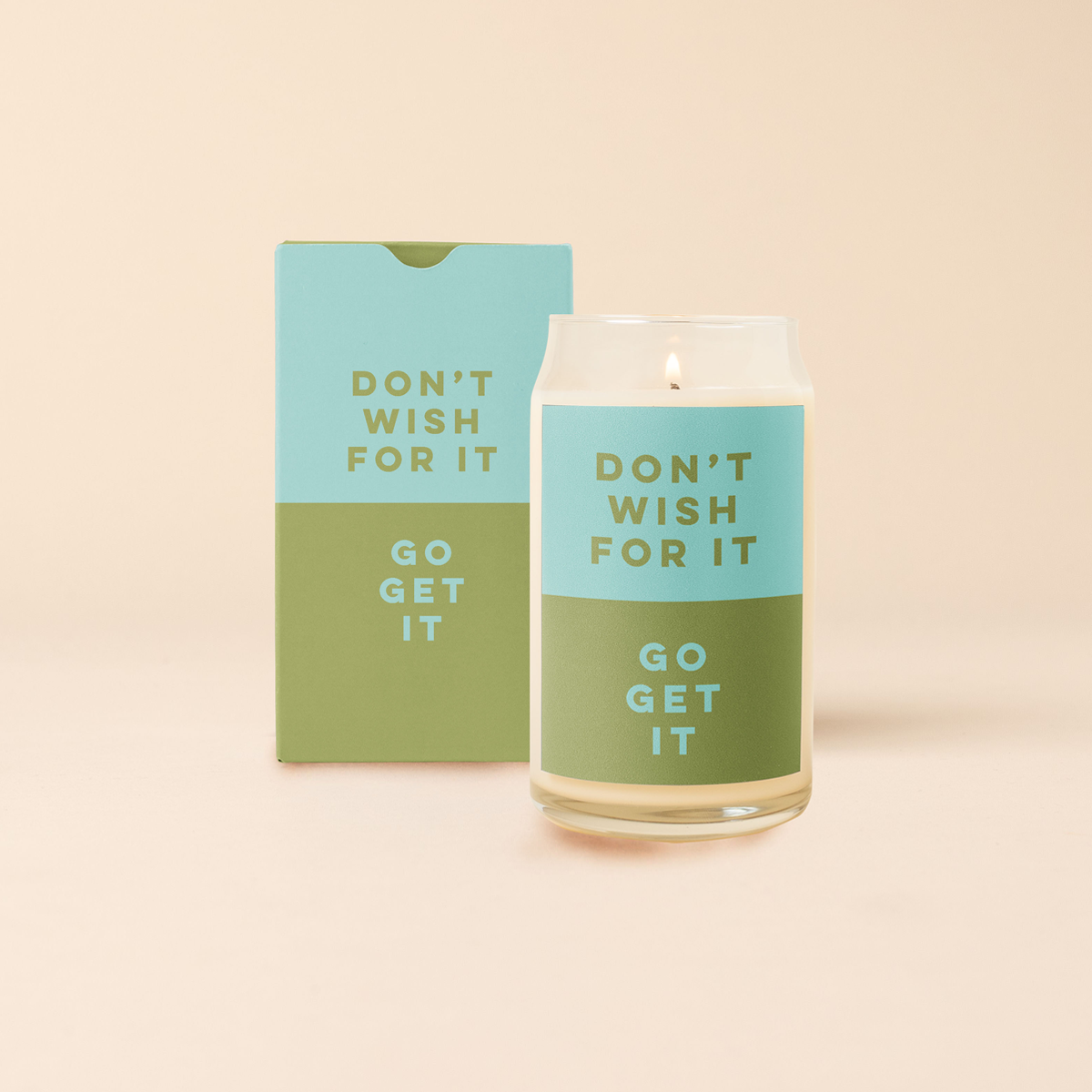 Candle Can Glass - Color Me Happy