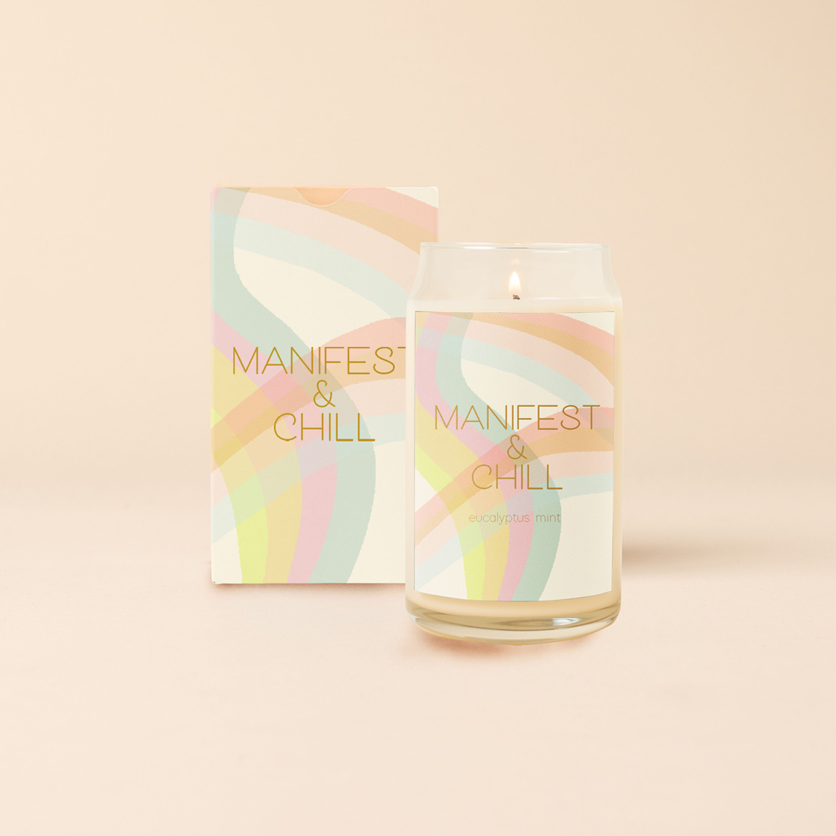 Candle Can Glass - Good Vibes Only