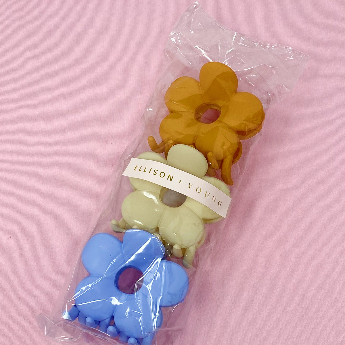 Matte Flower Power Hair Claw Set