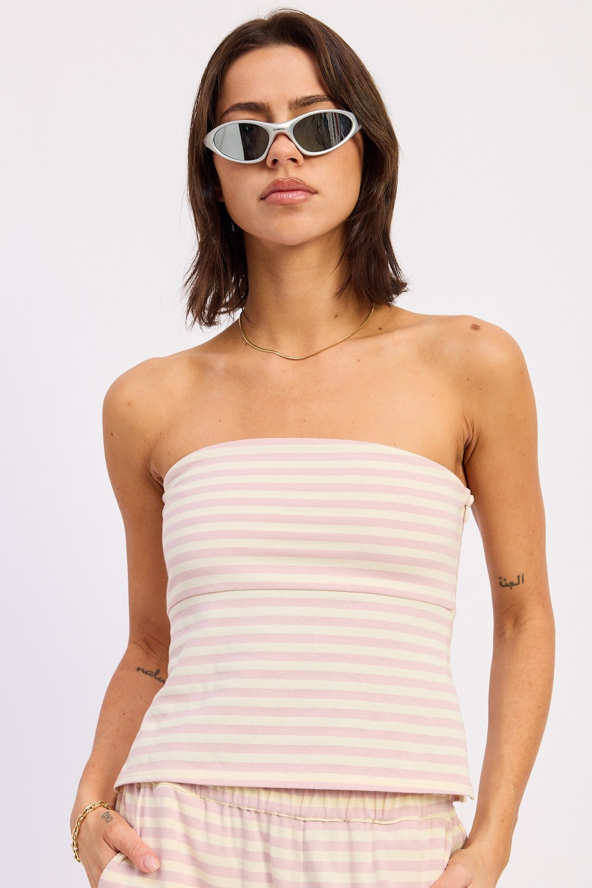 Nerina Stripe Tube Top