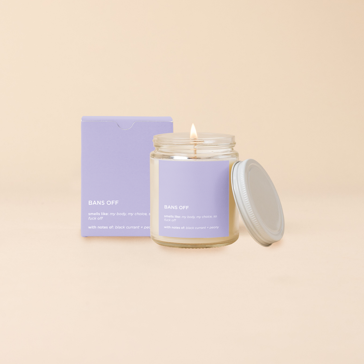 Candle Jar w/Lid - Life