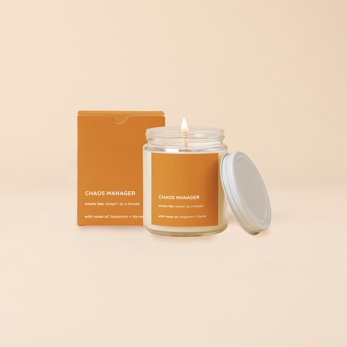 Candle Jar w/Lid - Life