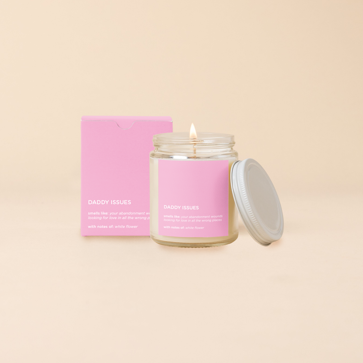 Candle Jar w/Lid - Life