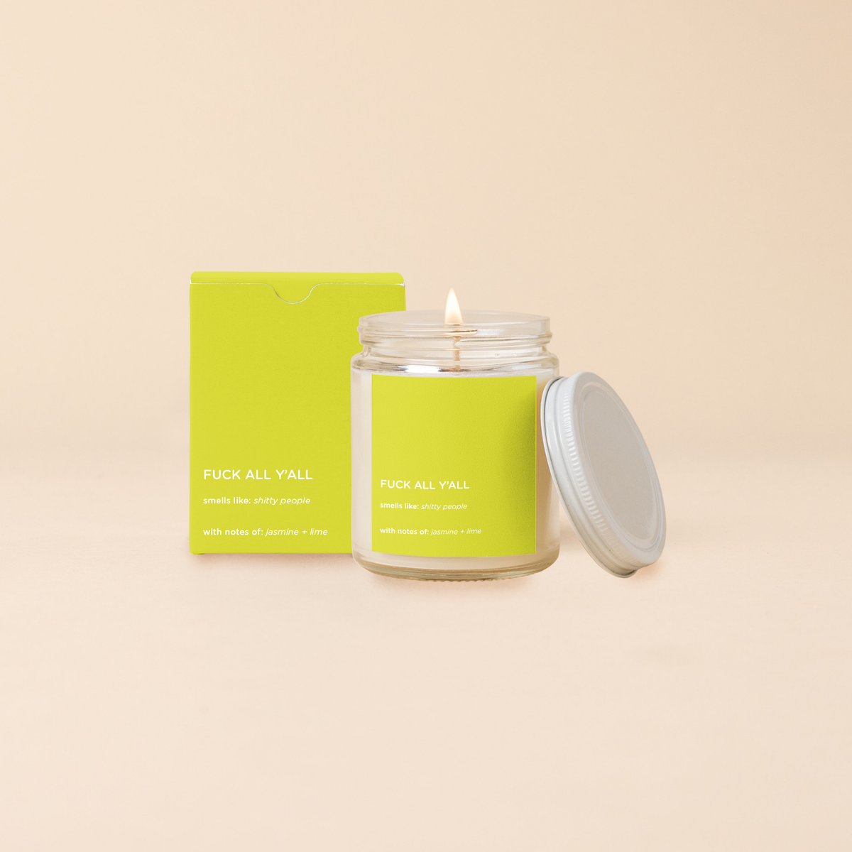 Candle Jar w/Lid - Life