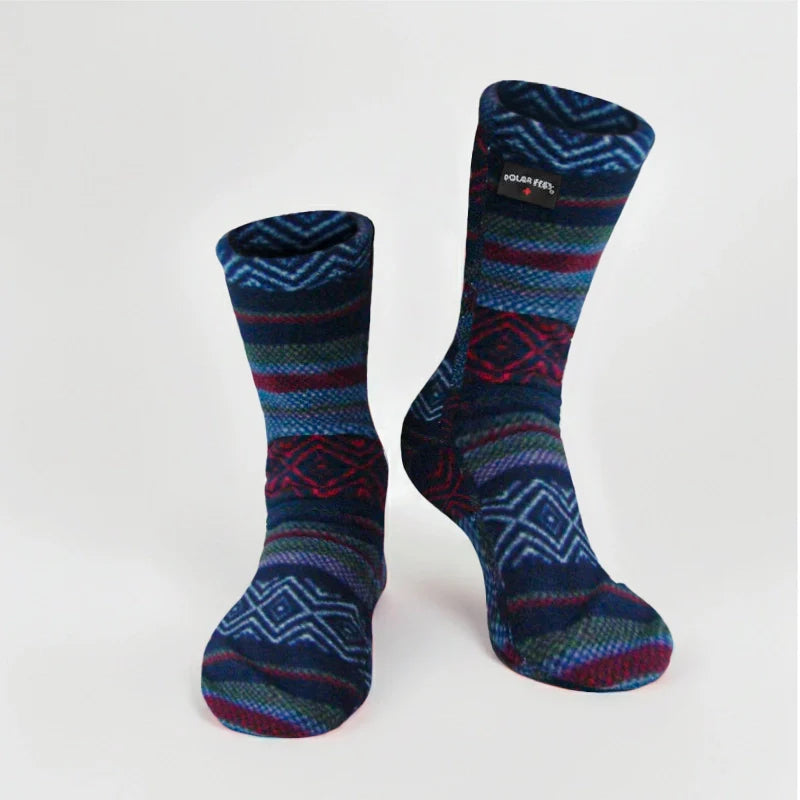 Polar Feet SUPER STRETCHY Fleece Socks - Nordic