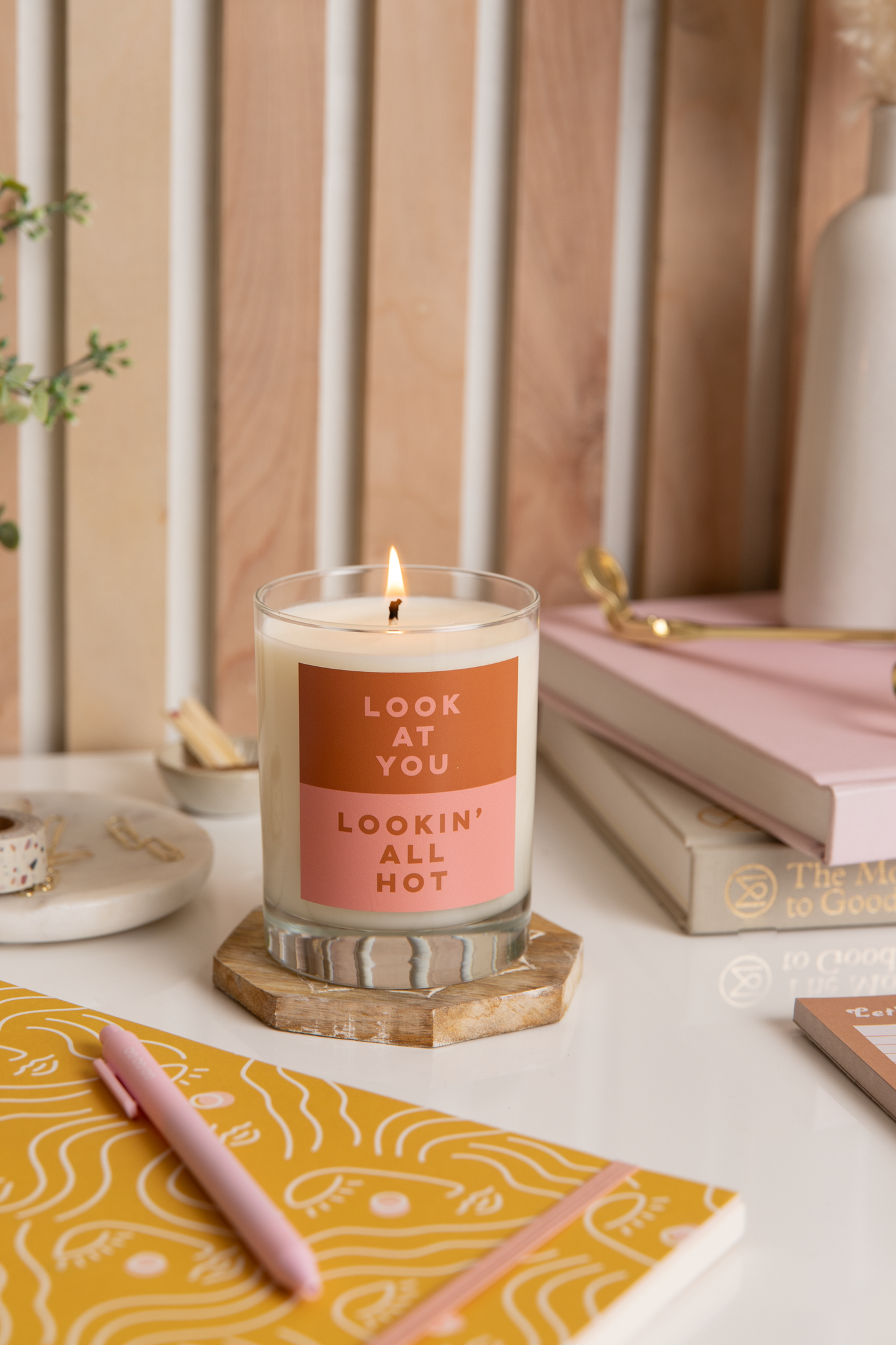 Candle Rocks Glass - Color Me Happy