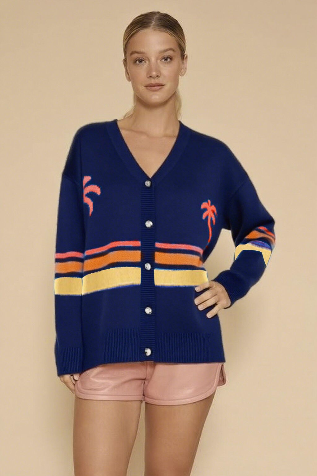 Ocean Sunset Knit Summer Cardigan