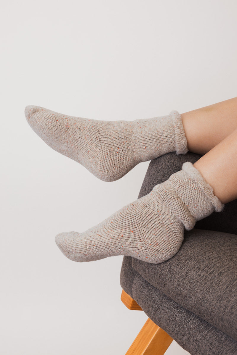 Thick Knit Crew Socks for Ultimate Fall & Winter Warmth 🧦 Leto Collection