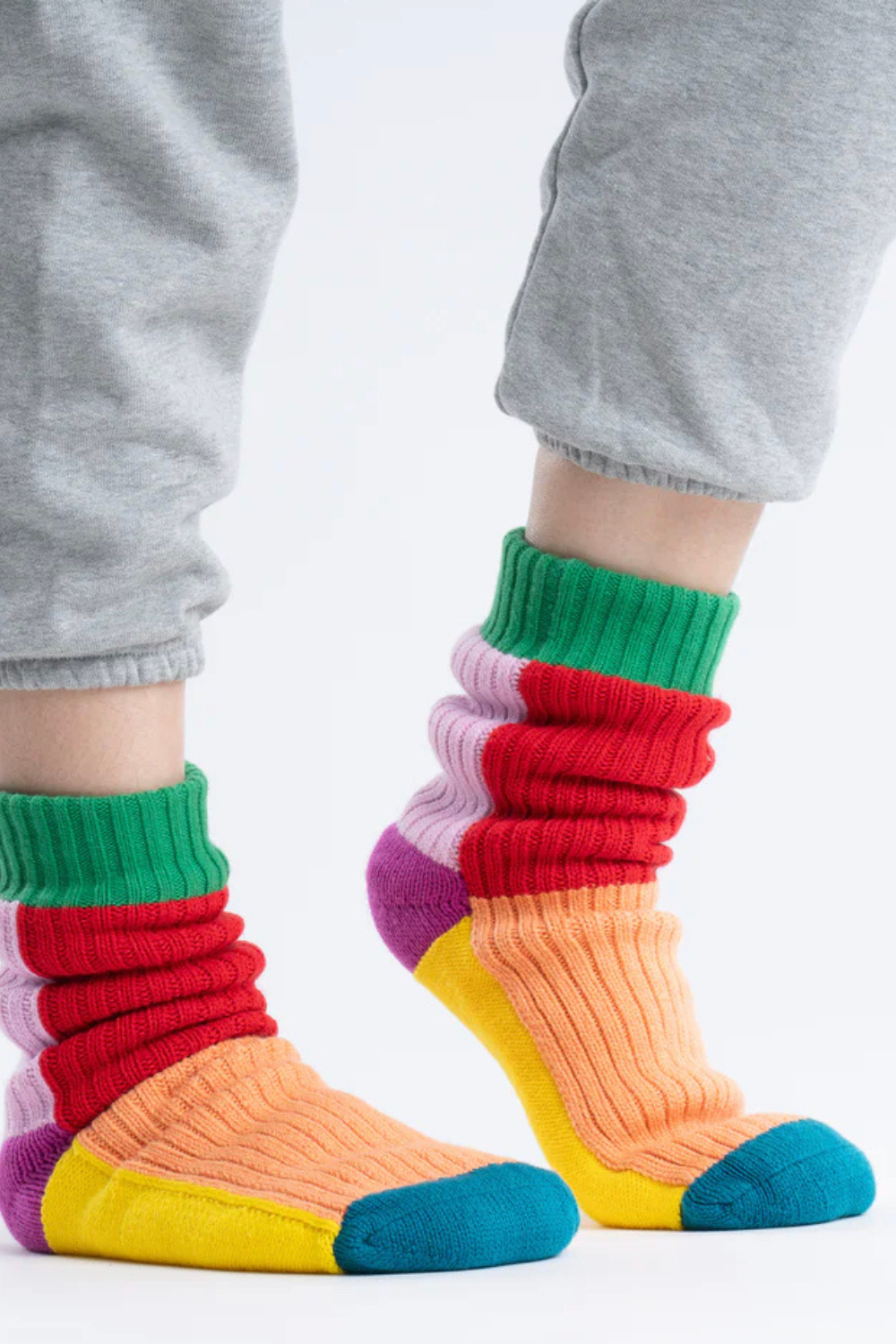 Kaleidoscope Knit House Socks