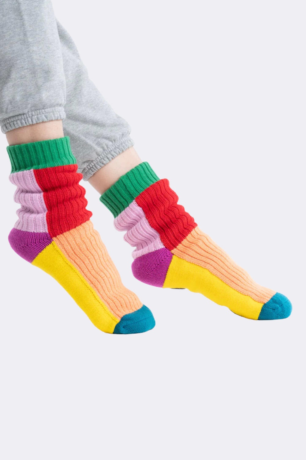 Kaleidoscope Knit House Socks