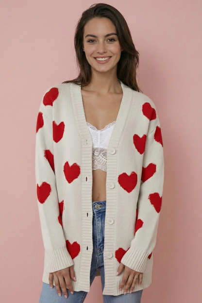Long Heart Cardigan