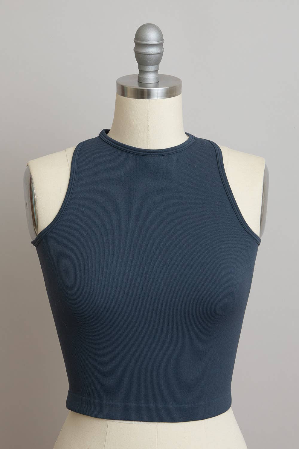 High Neck Racerback Tank Top