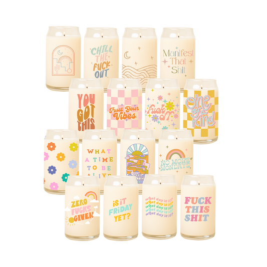 Candle Can Glass - Toot Sayings