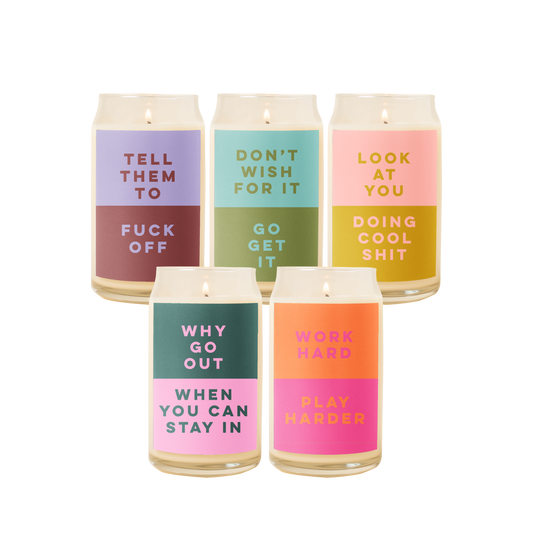 Candle Can Glass - Color Me Happy