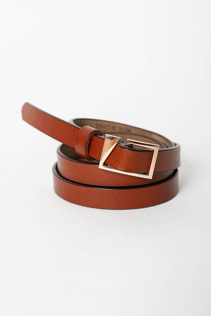 Asymmetrical Buckle Cinch Waist Fashion Belt