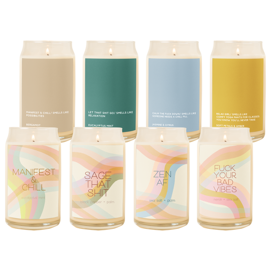 Candle Can Glass - Good Vibes Only