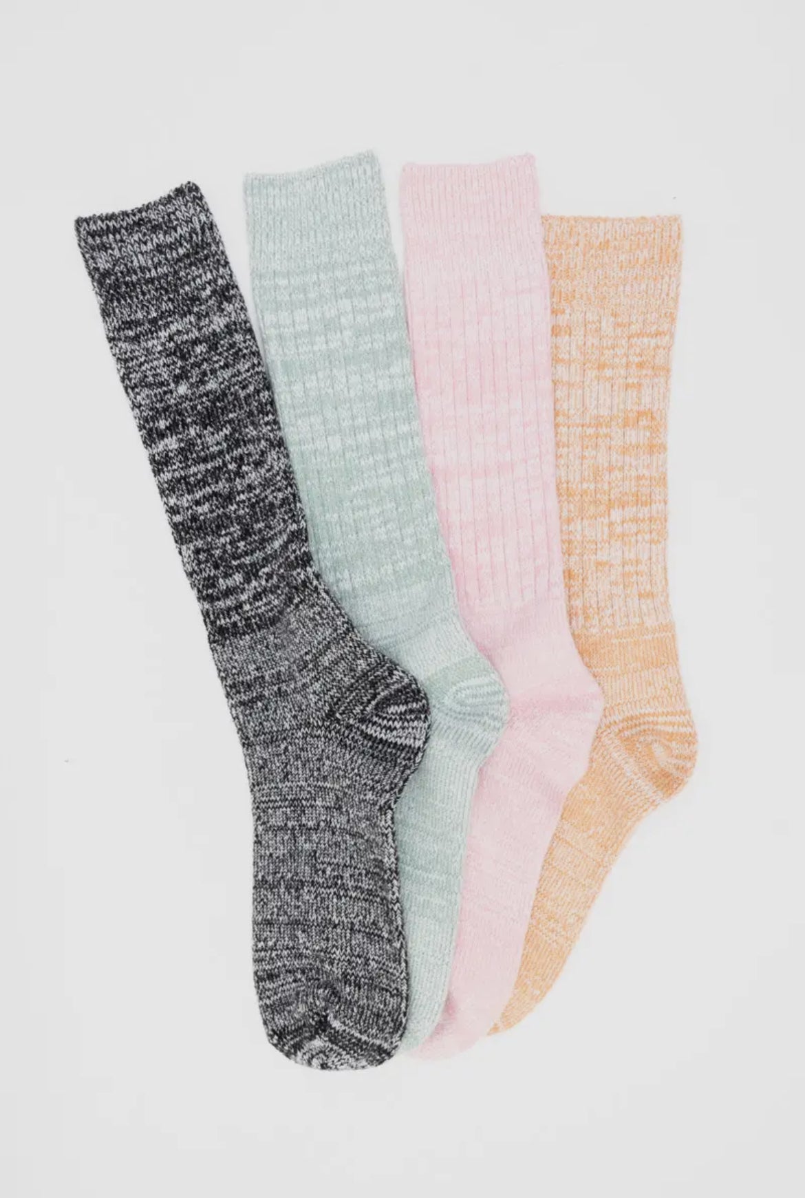 Pastel Dreams Slouchy Knit Socks - Casual Knitwear 🧦