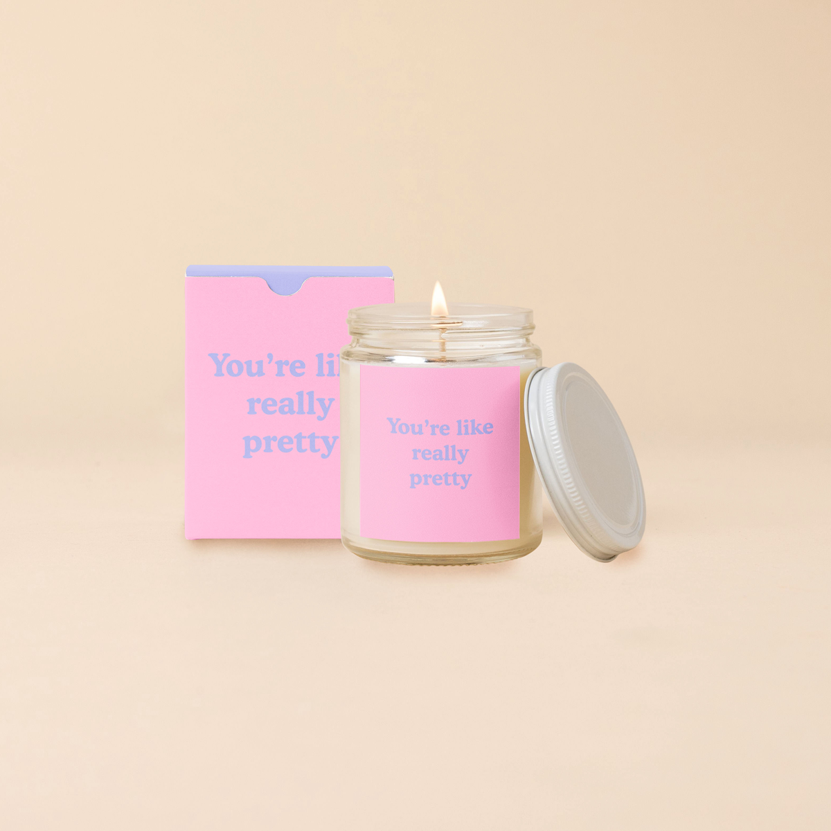 Candle Jar w/Lid - Yippie Affirmations