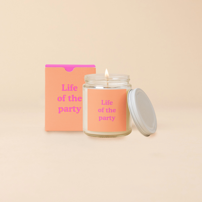 Candle Jar w/Lid - Yippie Affirmations