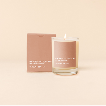 Candle Rocks Glass - Good Vibes Only