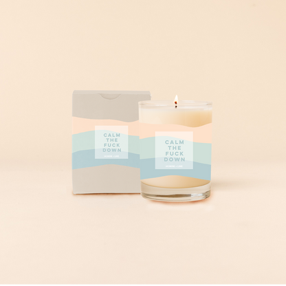 Candle Rocks Glass - Good Vibes Only