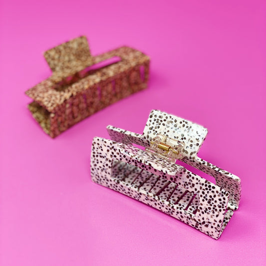 Spotted Elegance Full Hair Claw