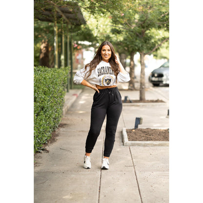 Black Fleece Jogger- The Braelyn