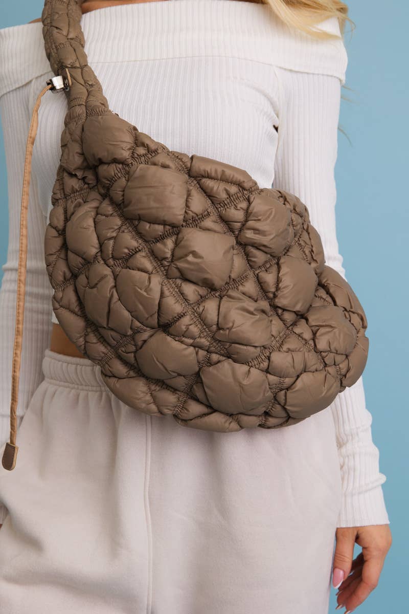 Carry All Quilted Puffer Crossbody Bag ☁️