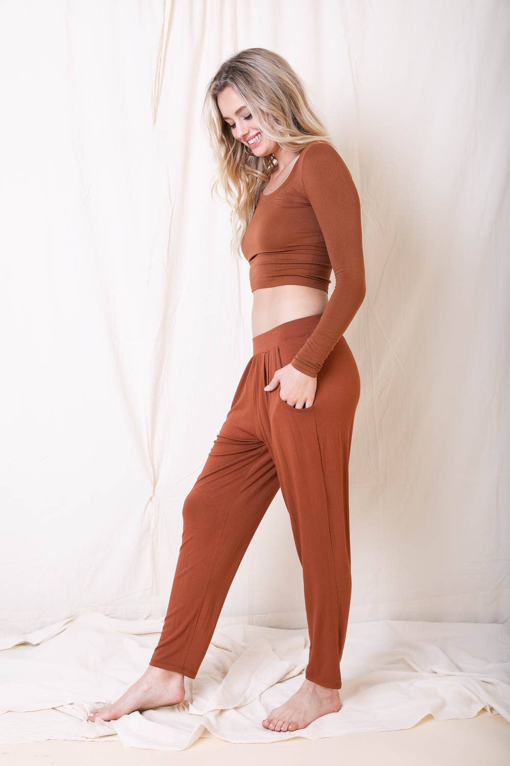 Wide Band Lounge Stretch Pants