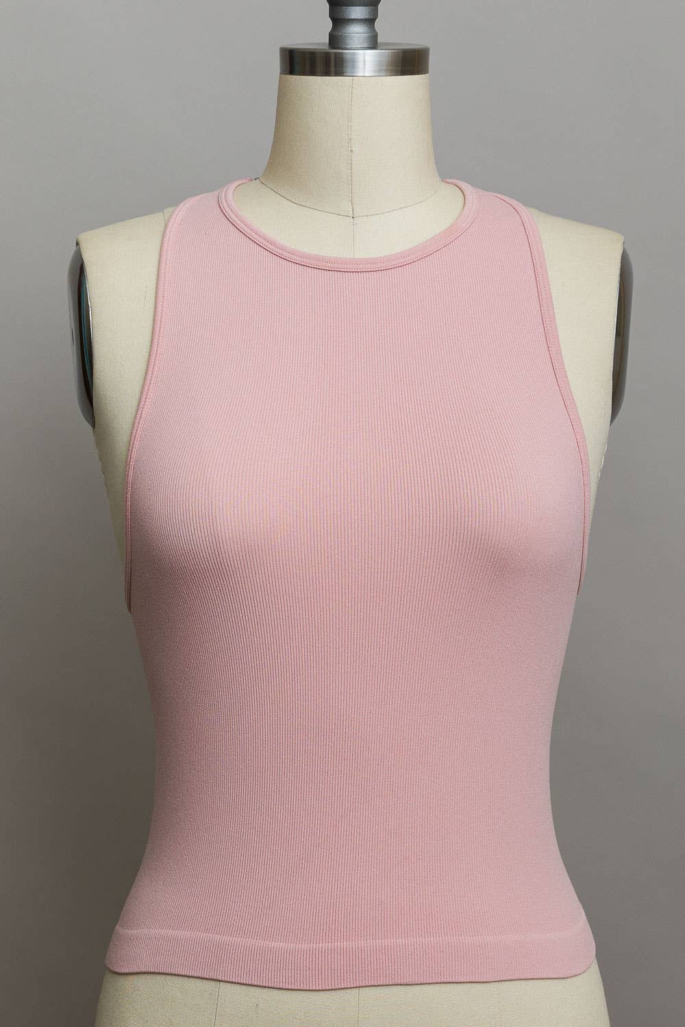 High Neck Racerback Tank Top