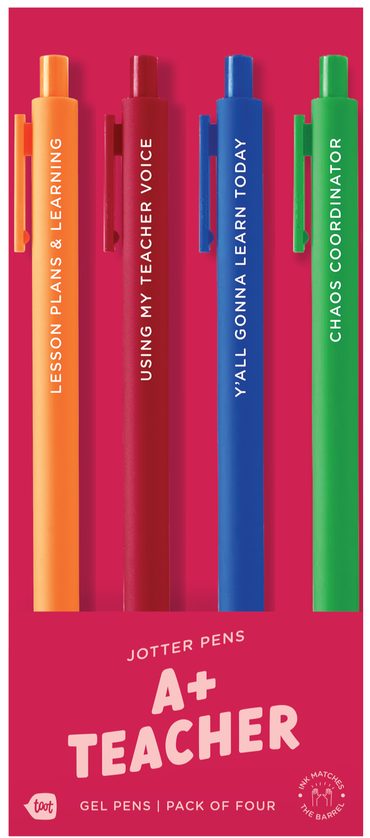 Jotter Sets 4 Pack Colorful Pens