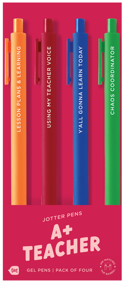 Jotter Sets 4 Pack Colorful Pens