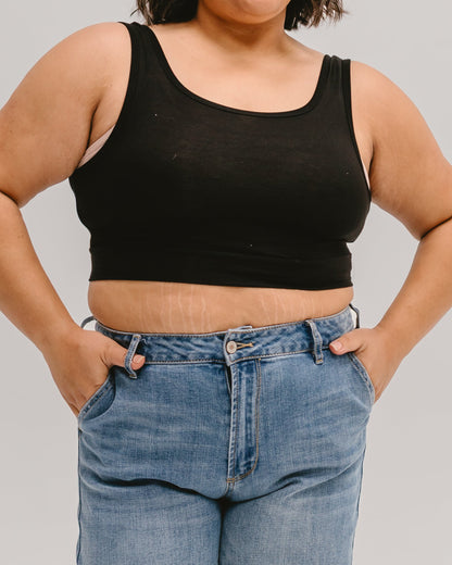 Classic Wide Strap Tank Halftee