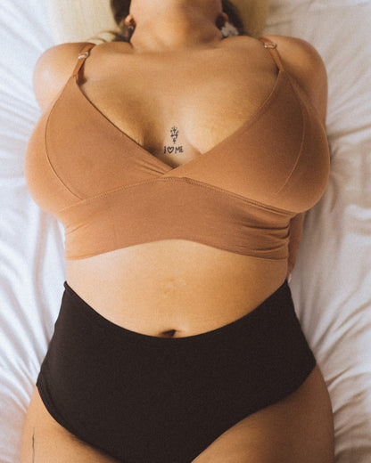 Longline Bralette - Camel