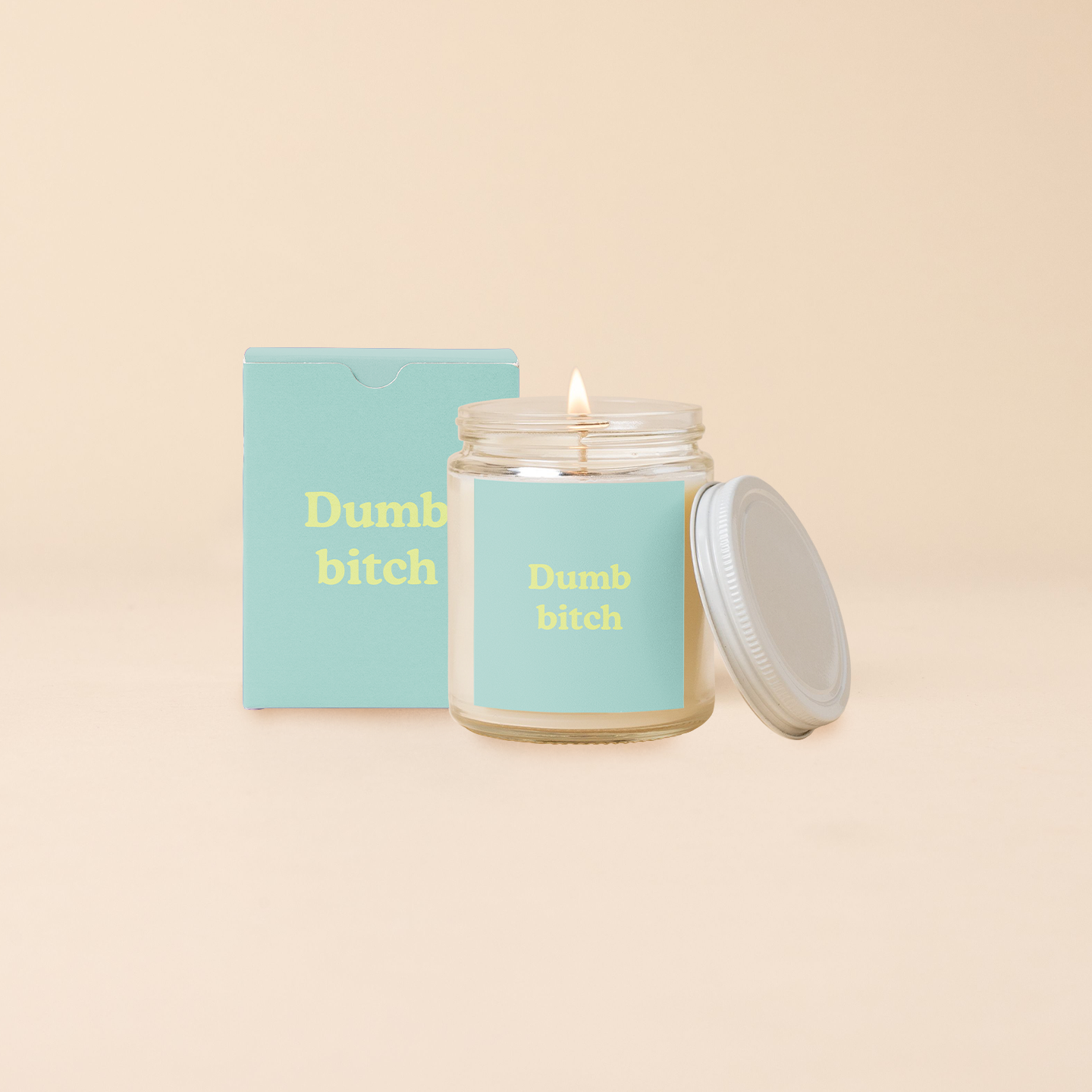 Candle Jar w/Lid - Yippie Affirmations