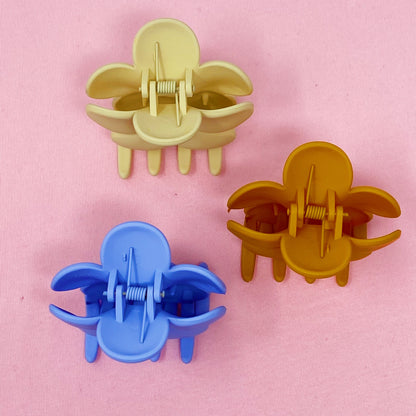 Matte Flower Power Hair Claw Set