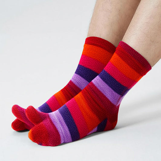 Flip Flop Socks Tabi Socks - Jellybean by Polar Feet Fleece