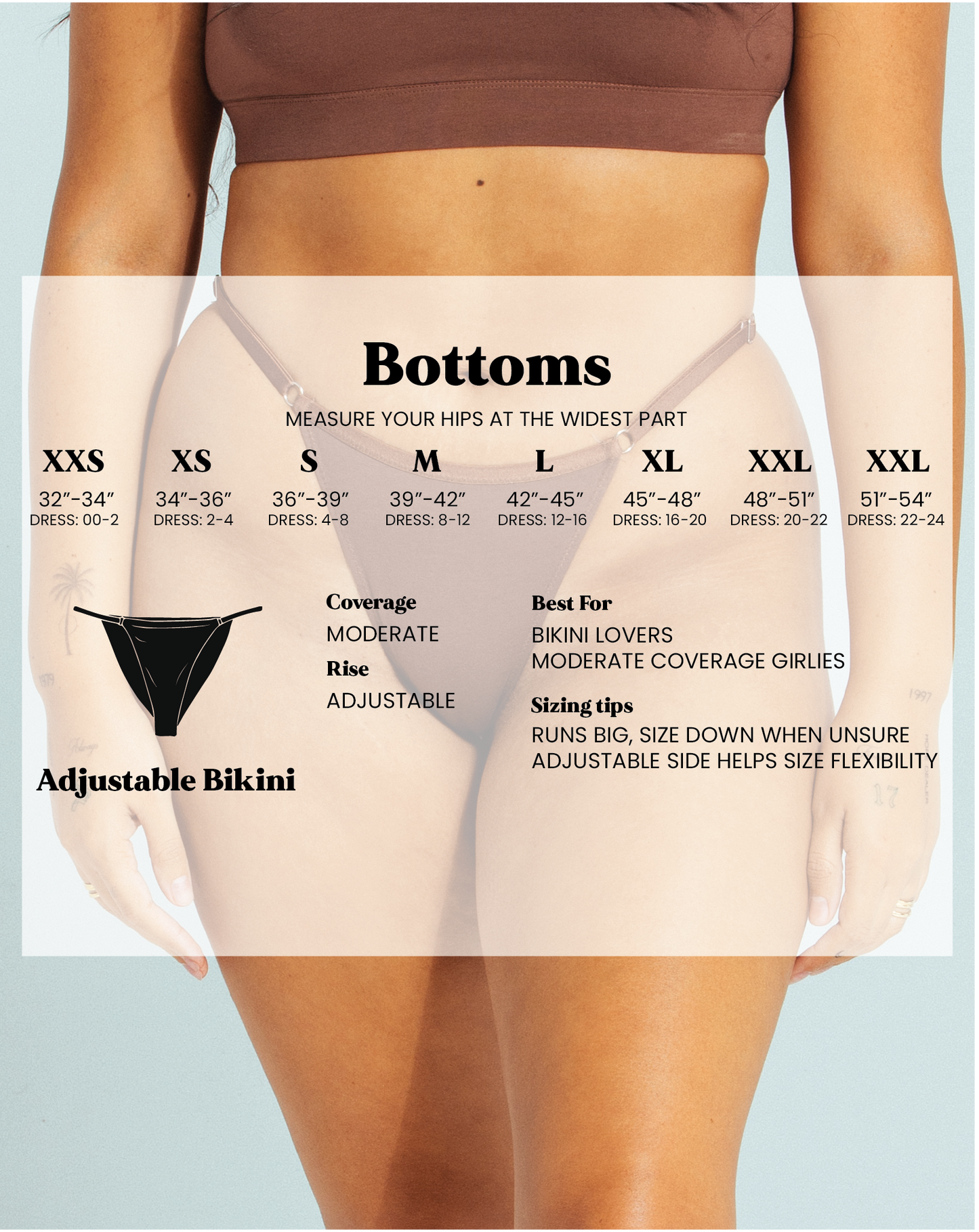 Adjustable Bikini - Cocoa