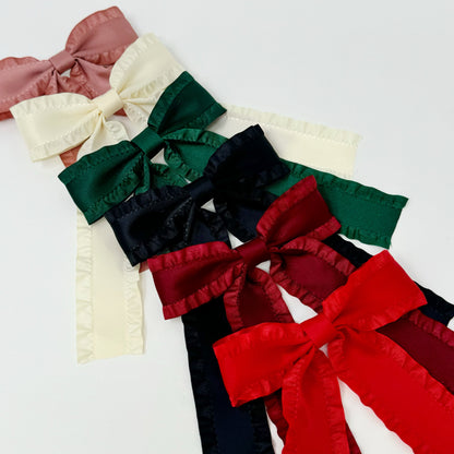 Game Frill Bow Hair Clip for bow lovers, hair accessories must have