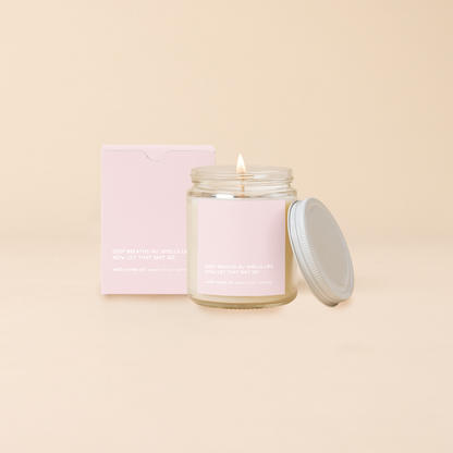 Candle Jars w/Lid - Good Vibes Only