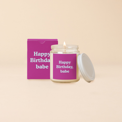 Candle Jar w/Lid - Yippie Affirmations