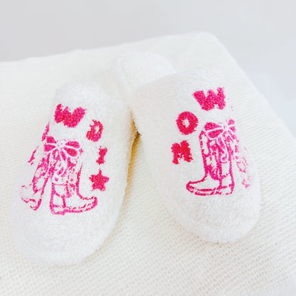 Howdy Boot Coziest Lounge Slippers