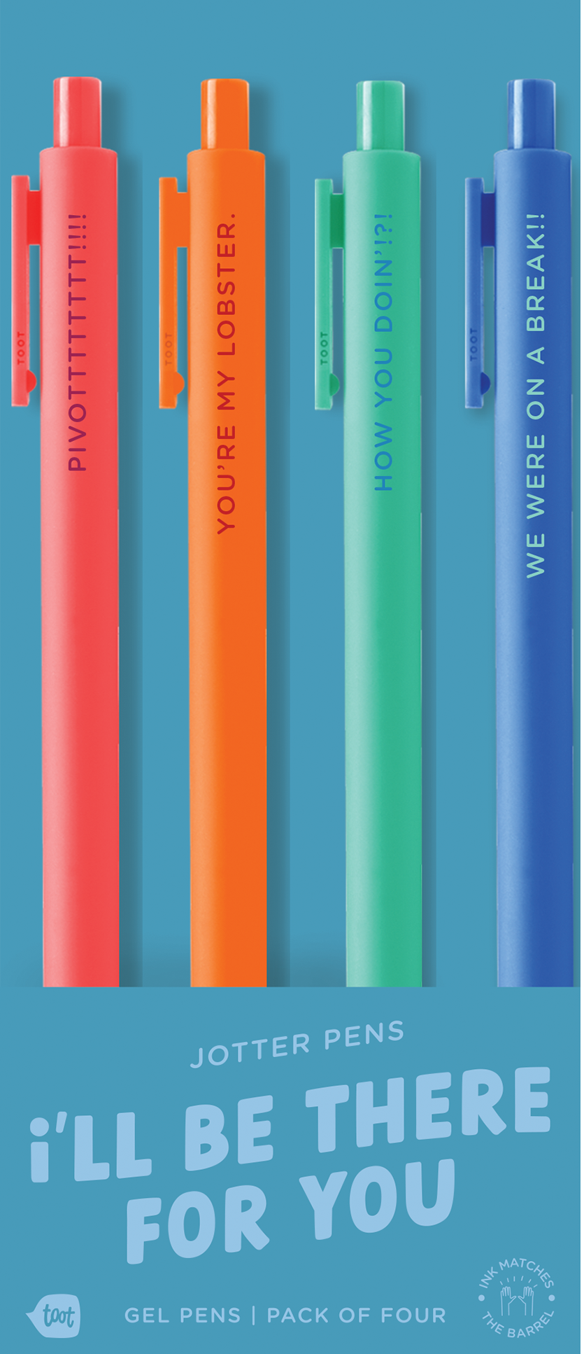 Jotter Sets 4 Pack Colorful Pens