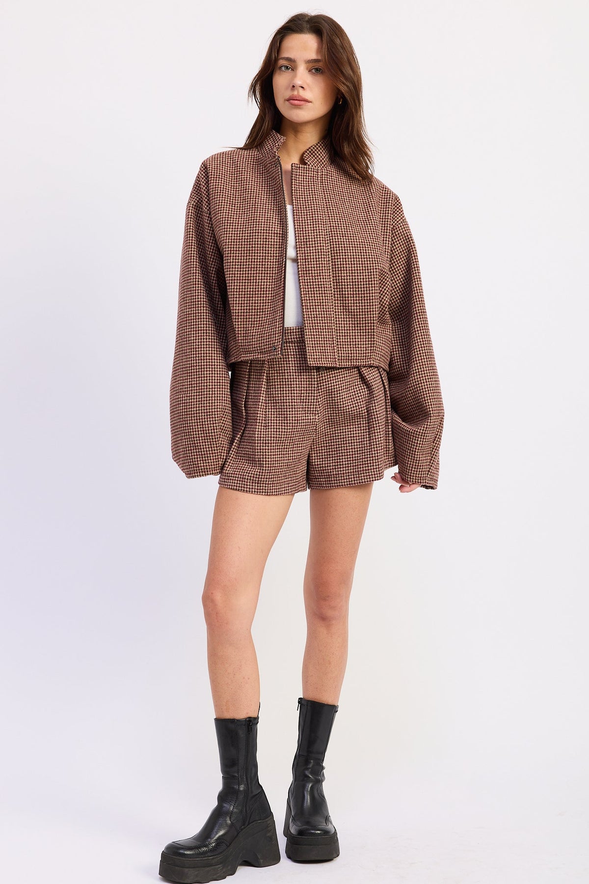 Charlee Mini Plaid Shorts
